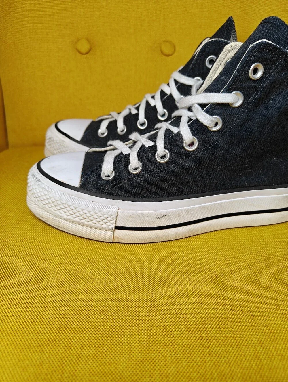 CONVERSE Chuck Taylor Black All Star Platform High Top  Women's  Sneaker Size 7